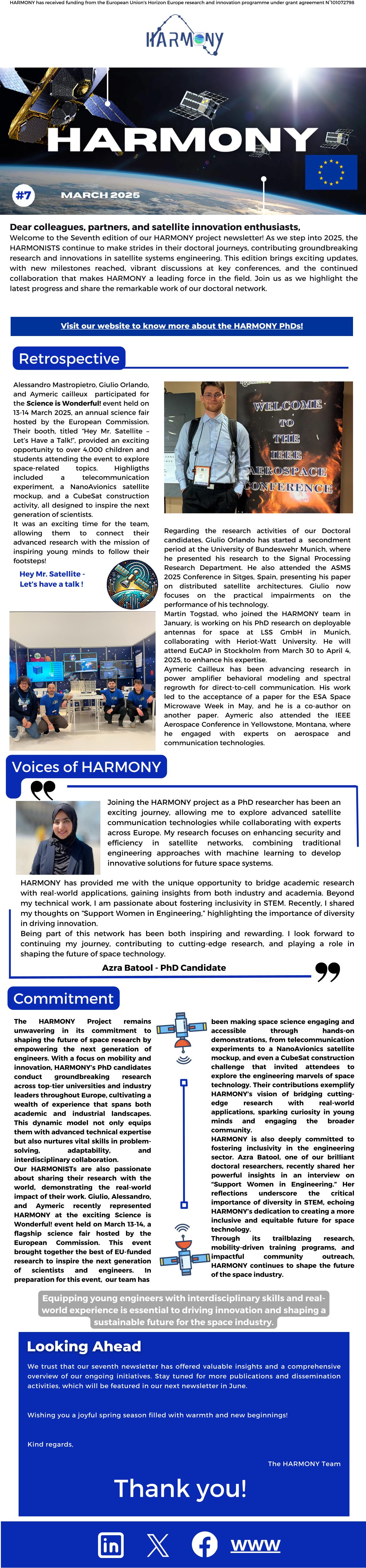 March 2025 - Seventh Newsletter!